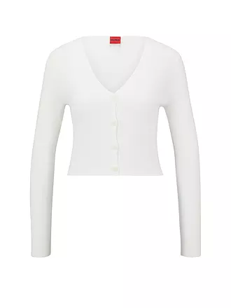 HUGO | Cardigan Cropped Fit SANDERIN | creme