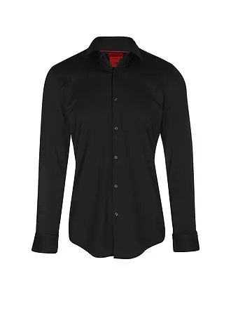 HUGO | Jerseyhemd Slim Fit KENNO | schwarz