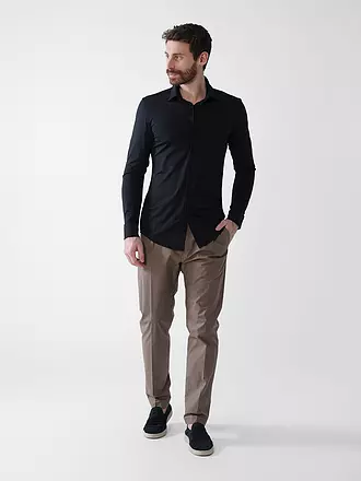 HUGO | Jerseyhemd Slim Fit KENNO | schwarz