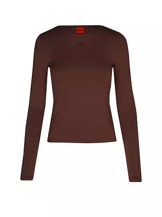 HUGO | Langarmshirt DASIIA | braun