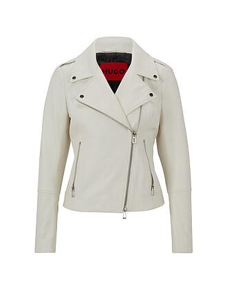 HUGO | Lederjacke LARELLA | creme