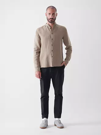 HUGO | Leinenhemd Slim Fit ELVORY | braun