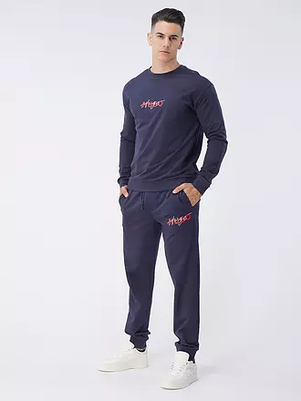 HUGO | Loungwear Sweater | dunkelblau