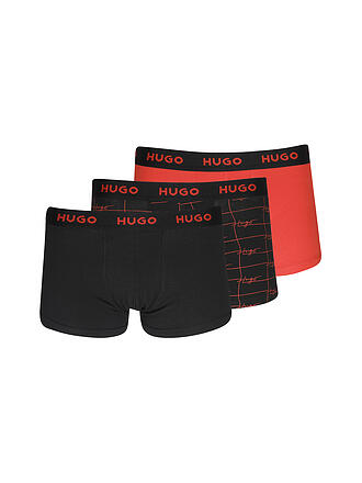 HUGO | Pant 3-er Pkg open red | rot