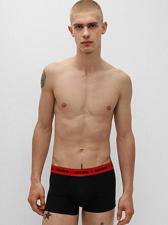 HUGO | Pants 3-er Pkg open red | schwarz