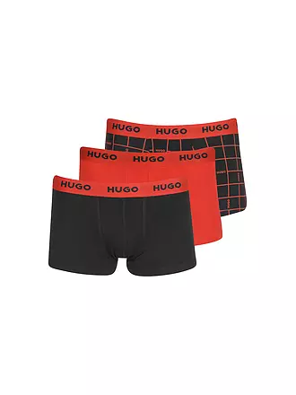 HUGO | Pants 3-er Pkg schwarz rot | 