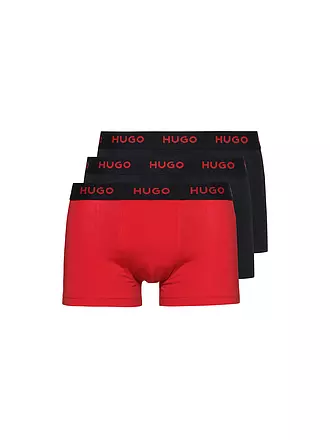 HUGO | Pants 3er Pkg schwarz rot | 