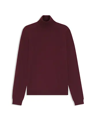 HUGO | Rollkragenpullover | dunkelrot