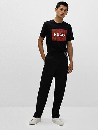 HUGO | T Shirt Duliveu Regular Fit | schwarz