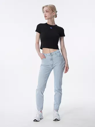 HUGO | T-Shirt Cropped Fit | schwarz