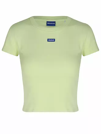 HUGO | T-Shirt Cropped Fit | hellgrün