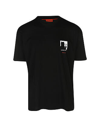 HUGO | T-Shirt DAMPEGGIO | schwarz