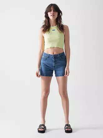 HUGO | Top Cropped Fit | hellgrün