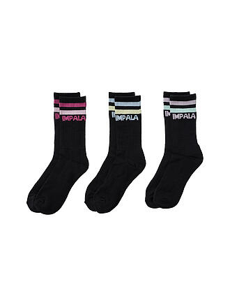IMPALA | Socken 3er Pkg pastel | schwarz