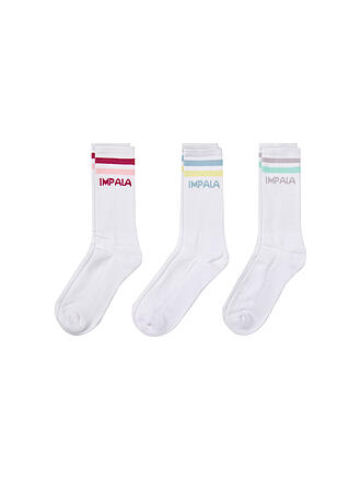 IMPALA | Socken 3er Pkg pastel | weiß