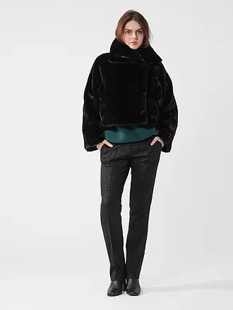 IN WEAR | Jacke in Felloptik YONEKOIW | schwarz