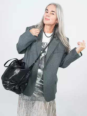 INA KENT | Ledertasche - Henkeltasche DELA EDEN ED. 1 | silber