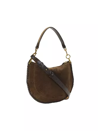ISABEL MARANT | Ledertasche - Umhängetasche OSKAN SOFT ZIP | braun