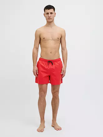JACK & JONES | Badeshorts JPSTMAUI JJSWIM | rot