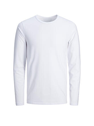 JACK & JONES | Basic Langarmshirt | weiss