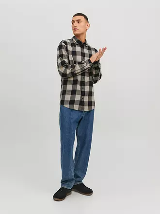 JACK & JONES | Hemd Slim Fit JJEGINGHAM | beige