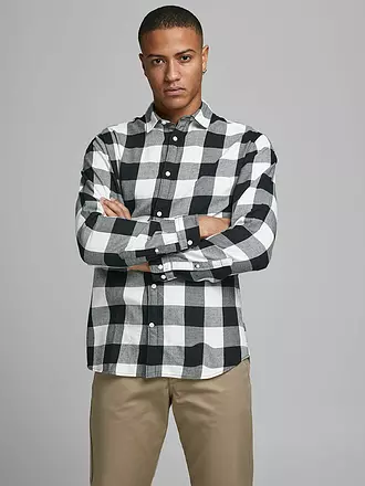 JACK & JONES | Hemd Slim Fit JJEGINGHAM | beige