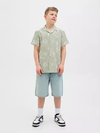 JACK & JONES | Jungen Hemd JORLUKE CRINKLE | beige