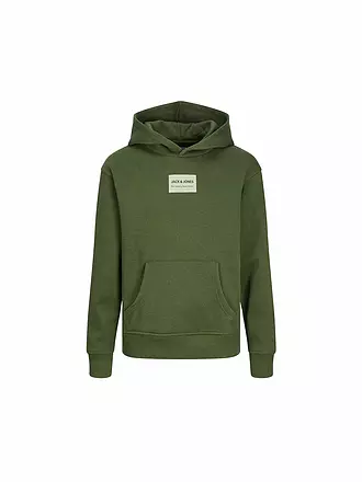 JACK & JONES | Jungen Kapuzensweater - Hoodie JJHAKKAI | olive