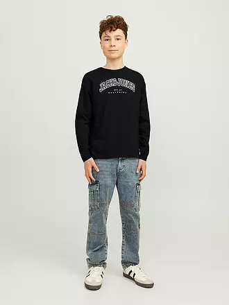 JACK & JONES | Jungen Langarmshirt JJECALEB | schwarz