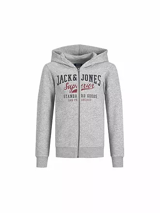 JACK & JONES | Jungen Sweatjacke JJELOGO | hellgrau