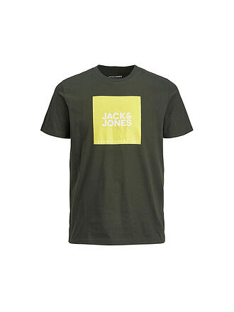 JACK & JONES | Jungen T-Shirt JJLOCK | dunkelgrün