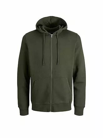 JACK & JONES | Kapuzensweatjacke JJESTAR | olive