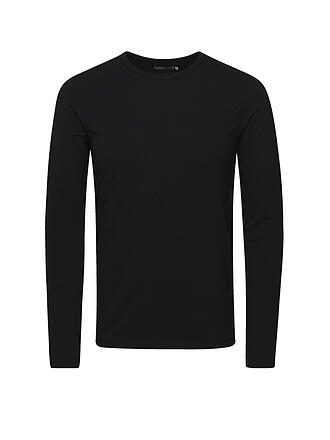 JACK & JONES | Langarmshirt MAERZ23/BASIC | schwarz