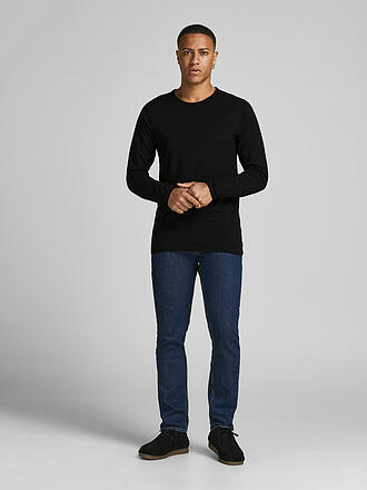 JACK & JONES | Langarmshirt MAERZ23/BASIC | schwarz