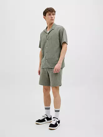 JACK & JONES | Shorts JPSTJAIDEN PATRAS | hellbraun