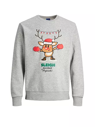 JACK & JONES | Sweater JORXMAS | hellgrau