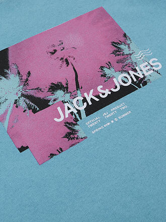 JACK & JONES | T Shirt JCOSTAYCAY | türkis