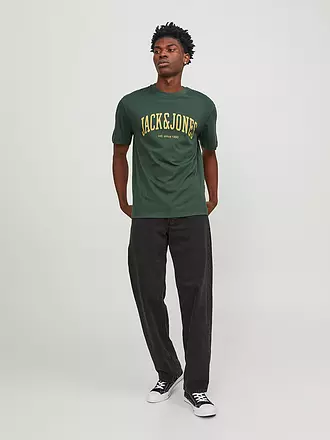 JACK & JONES | T-Shirt  JJEJOSH | dunkelgrün