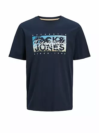 JACK & JONES | T-Shirt JJCOLTON | dunkelblau