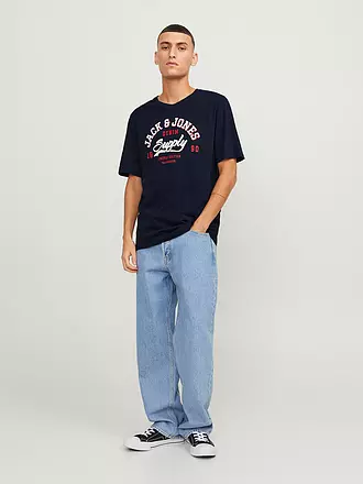 JACK & JONES | T-Shirt JJELOGO | dunkelblau