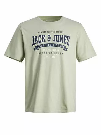 JACK & JONES | T-Shirt JJELOGO | dunkelgrün