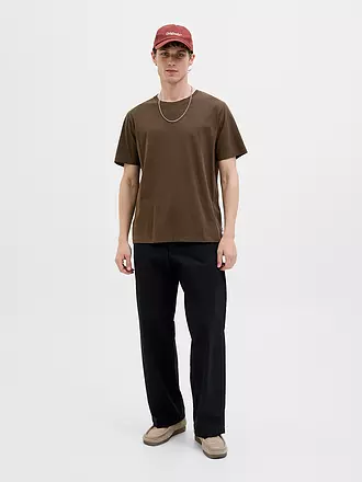 JACK & JONES | T-Shirt JJEORGANIC | hellbraun