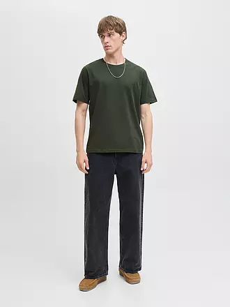 JACK & JONES | T-Shirt JJEORGANIC | hellbraun
