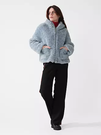 JAKKE | Jacke in Felloptik DAPHNE | hellblau