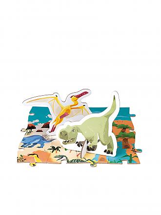 JANOD | Puzzle im Koffer - Dinosaurier 200 Teile | keine Farbe