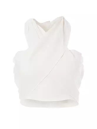 JC SOPHIE | Leinentop Cropped Fit TILLY | weiss
