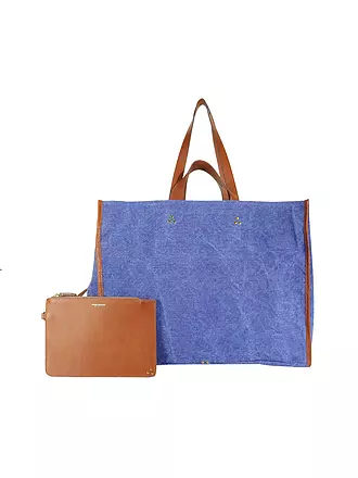 JEROME DREYFUSS | Leinentasche - Shopper LEON Large | blau