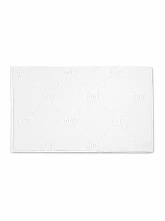 JOOP | Badematte Dash 55x85cm Light Anthrazit | weiss