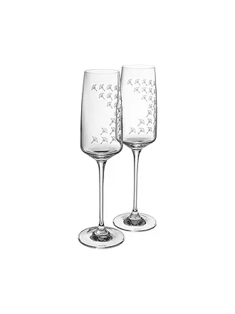JOOP | Champagnerglas 2er Set 0,25l Faded Cornflower | transparent