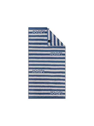 JOOP | Duschtuch SPLIT STRIPES 80x150cm Stein | dunkelblau